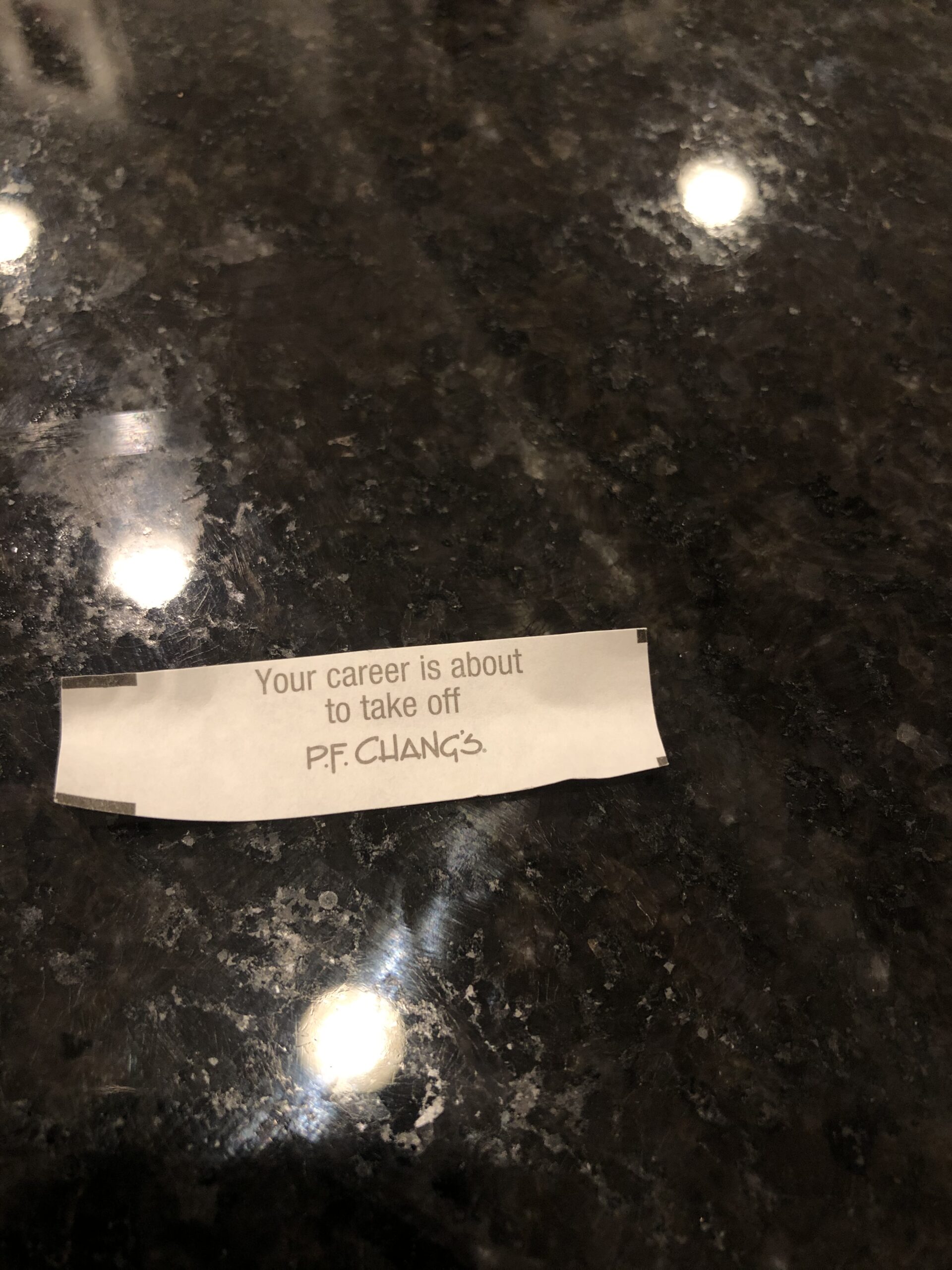 My New Year’s Fortune Cookie